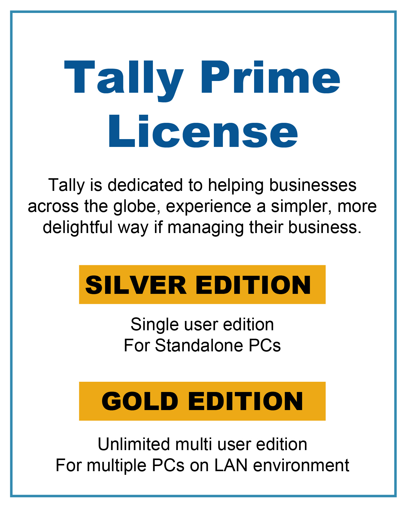 Tally Prime Licence